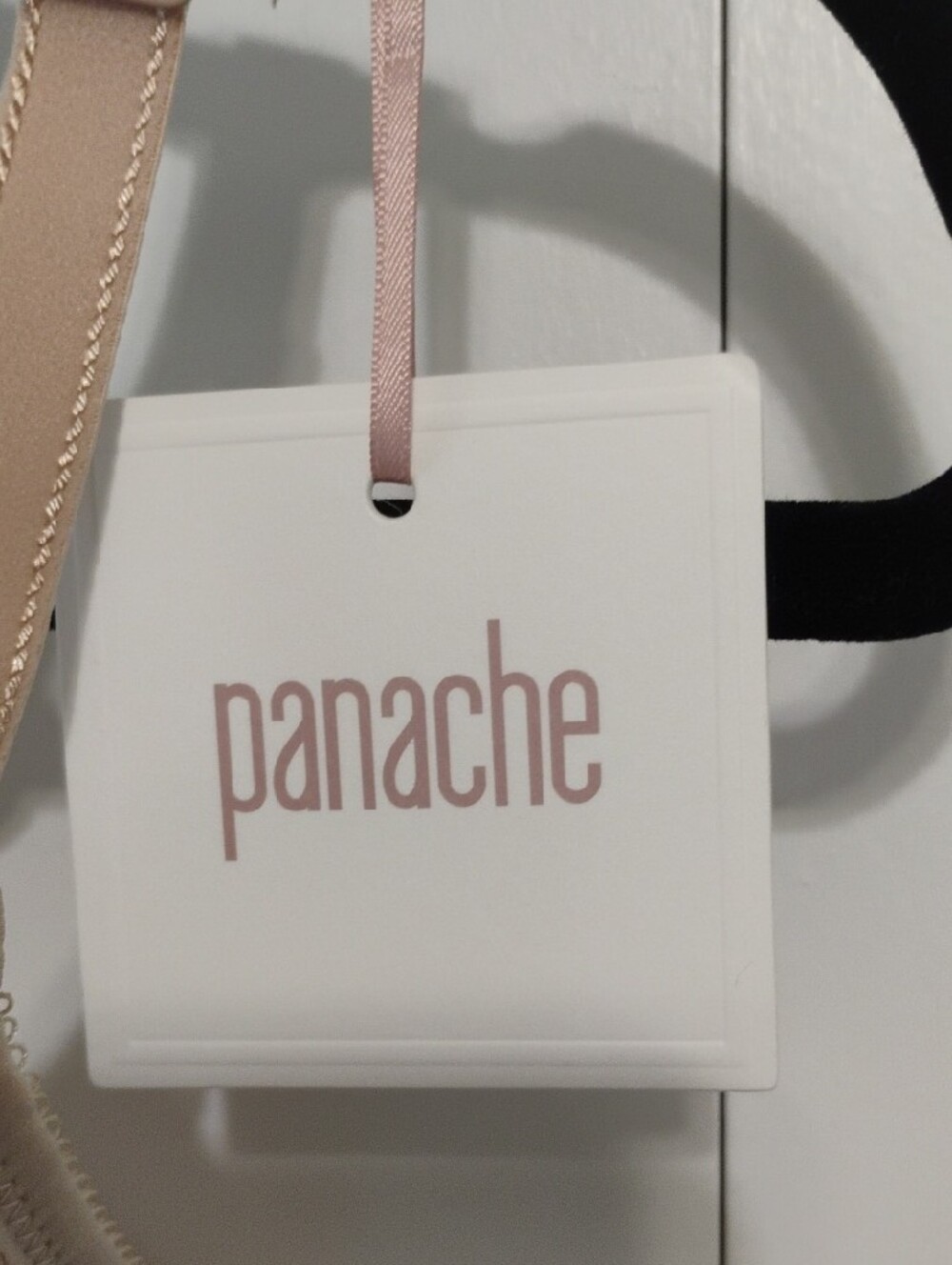 Panache Beige T-Shirt Bra with Lace Trim - Picture 2 of 6